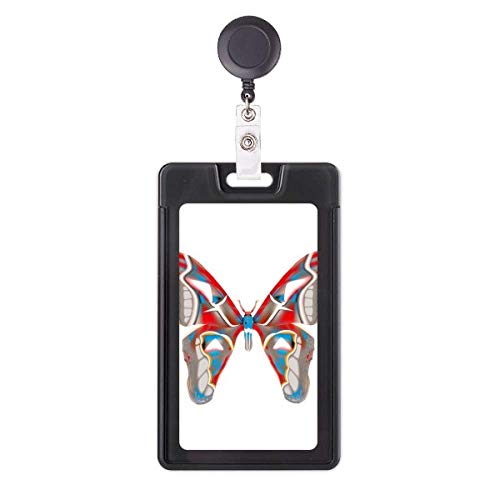 Porte-badge rétractable avec enrouleur papillon 3D solide et fluide