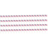 VICASKY 72 Teiliges Kleine Handgehaltene Us Flaggen mit Robustem Holzstab Leichte Widerstandsfähige...