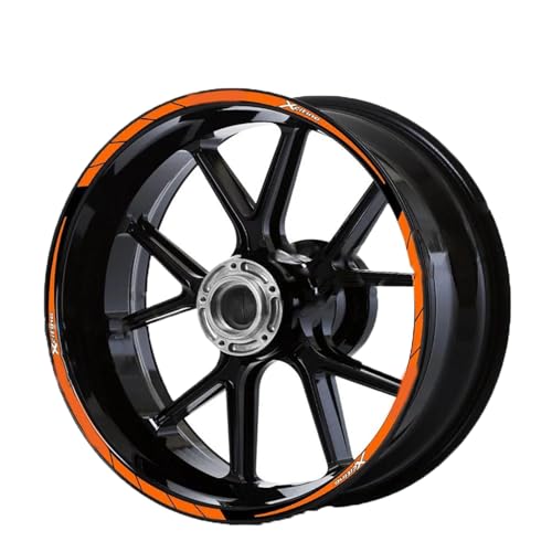 Autocollant de roue moto KYMCO XCITING Downtown Xtown liseré jante orange