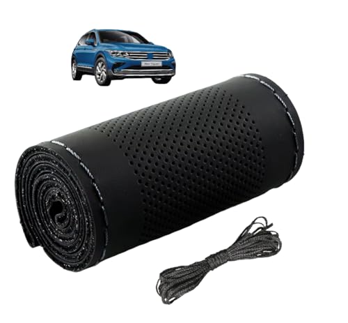 Image of Auto Hub Waterproof Car Cover Compatible with Tiguan with Mirror Pockets, Soft Cotton Lining, Tiguan Car Cover Waterproof, Grey