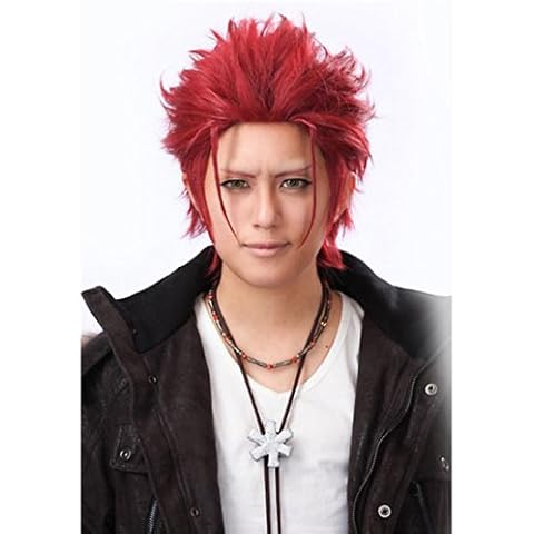 Amybria 12' Short Red K Project Mikoto Suoh Anime Cosplay Wig1 Cover