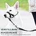 Voarge Ausbildungsgeschirr Hundehalfter Haustier Maulkorb, Einfache Anpassung, Leicht, mit gepolstertem Nasenriemen, Hundemundschutz Training Halter verhindert Bellen Beißen und Kauen, M