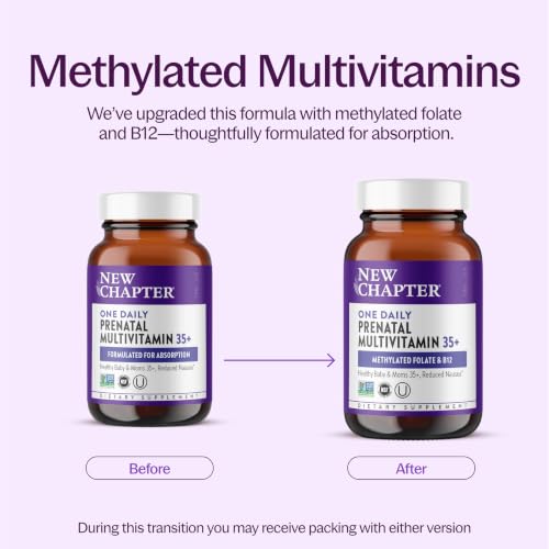 New Chapter One Daily Prenatal Multivitamin 35+, 90 Count - image 3