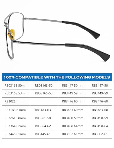 Image of 4 Pairs Replacement Nosepieces Nose Pads for Ray-Ban Aviator RB3025 RB3026 RB3044 RB3261 RB3483 Clubmaster RB3016 Sunglass