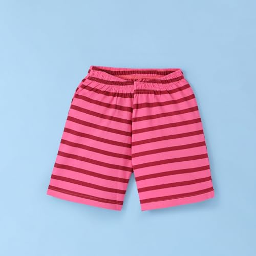 Image of Girls Premium Cotton Printed T-Shirt & Shorts Set | Summer Wear Comfortable Loungewear Clothing Set | Girls Co-Ord Set | Casual Half Sleeve Printed Top & Bottom Set