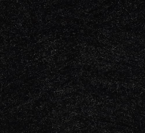 Image of M.G ENTERPRISE Knitting Wool Yarn, Soft Fancy Feather Wool Black 200 GMS Best Used with Knitting Needles, Soft Fancy Wool-TE Art-HEB