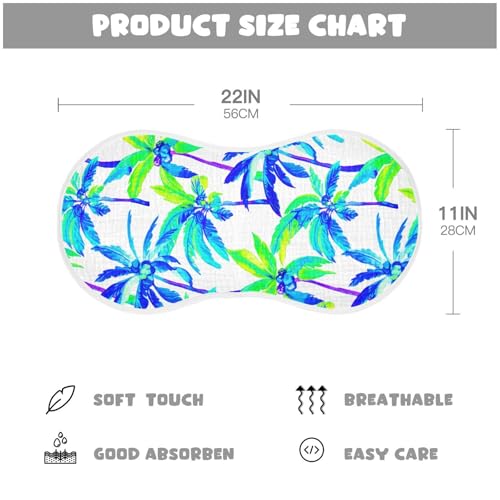 Watercolor Palms Baby Burp Cloths Burp Clothes Rags Muslin Burp Cloths Soft Burping Cloths for Babies Burp Cloth Bib Baby Washcloths for Newborn Baby Boy Girl Essentials,2 Pack3