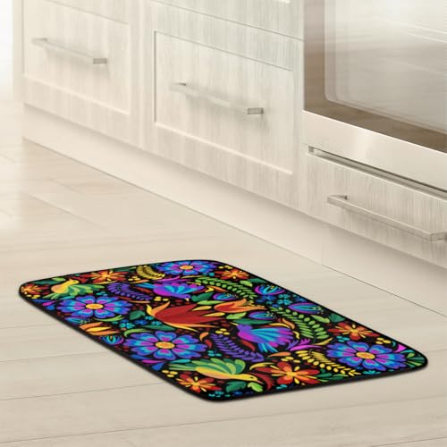 Tapete Floral con Pájaros Mexicanos 35'' x 24'' miniatura 5