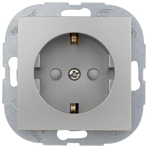 Preisvergleich Produktbild REV Studio, Steckdose mit Abdeckung, Unterputz, Platin