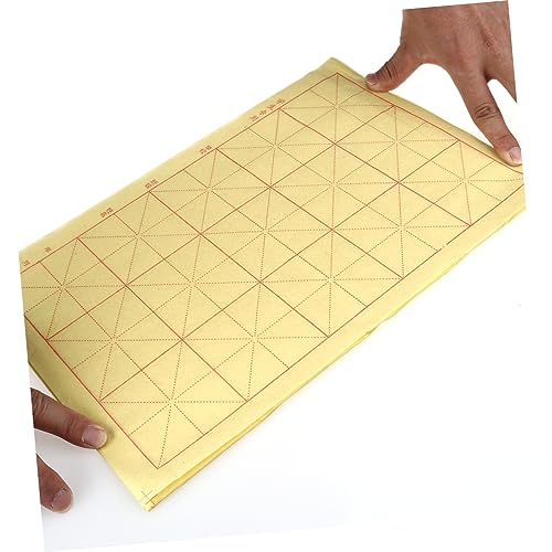 TEHAUX 2Pcs Folhas papel de escrita de caligrafia chinesa grade de escrita de caligrafia chinesa pap
