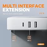 Flat Plug Surge Protector Power Strip, TESSAN 5 ft Ultra Thin Extension Cord with 3 USB Wall Charger(1 USB C Port), 4 Outlets Slim Desk Charging Station for Travel, Office, Dorm Room Essentials - Image 4