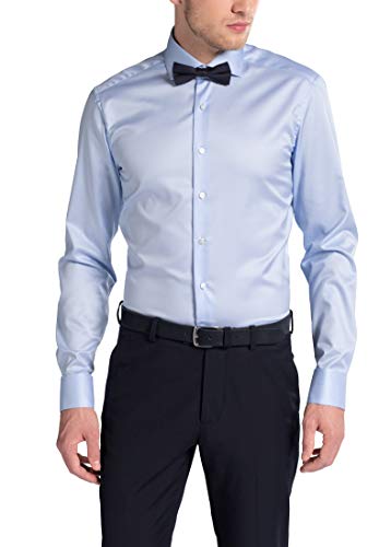 Preisvergleich Produktbild eterna Langarm Hemd Slim FIT Twill unifarben