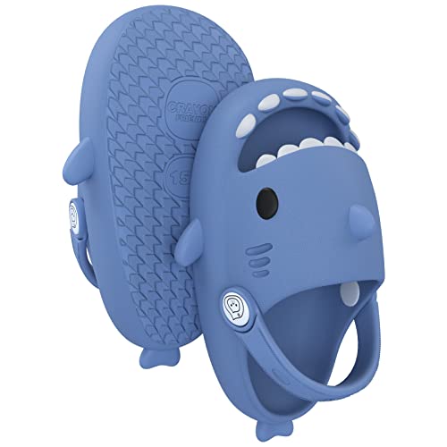 Metogo Kids Shark Slides, Shark Slippers With Adjustable Straps For Boys And Girls, Open Toe Sandals Little Kid #TOP2