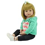 ZIYIUI Reborn Babys Mädchen 20 Zoll/50 cm Lebensechte Reborn Babypuppen Silikon Vinyl Reborn Puppe Günstig Magnetisches Spielzeug