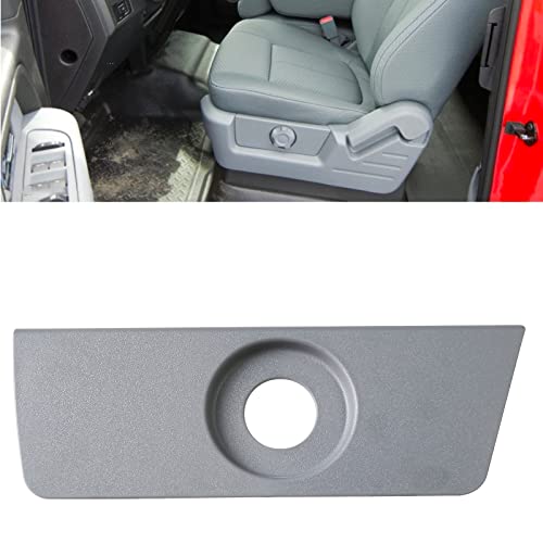 KYYET Compatible with 2011-2014 Ford F150 Manual Lumbar Seat Switch Housing Panel Trim Bezel Gray (Driver Left Side) by KYYET - Image 4