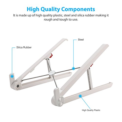 Image of Portronics POR-835 My Buddy Lite Foldable Laptop Stand (Silver)