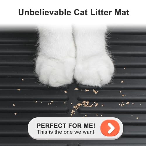 PetNova Tapete de areia impermeável para gatos: 61 cm x 38 cm Tapete lavável e fácil de limpar - Sup
