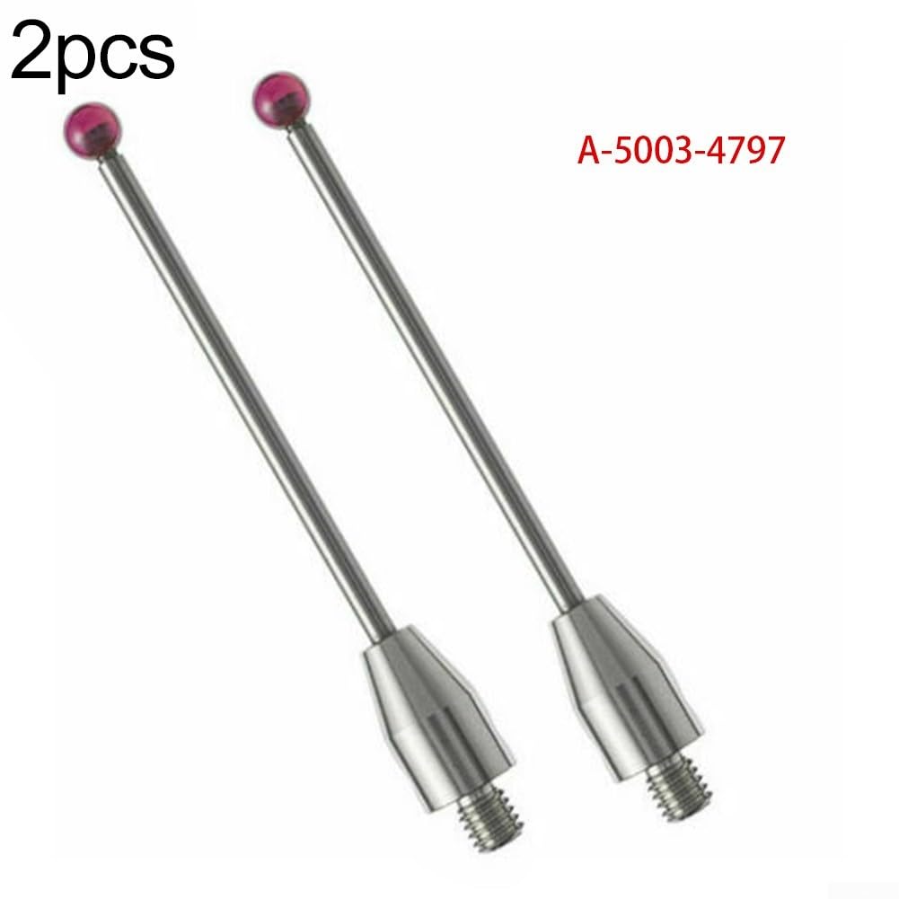 CMM Lot de 2 stylets avec boule de 2 mm de diamètre et 50 mm de longueur conçus pour systèmes de métrologie compatibles A-5003-4797