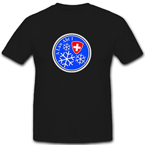 T-shirt Armée Suisse ABT 1 Défense d'air Noir XXXXL #3729
