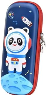 Panda Pencil Case, Perfect for Kids Who Love Cute Creatures and Adventures (Dark Blue)