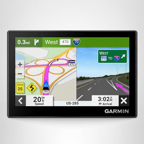 Garmin Drive™ 53 GPS Navigator, High-Resolution Touchscreen, Simple On-Screen Menus and Easy-to-See Maps, Driver Alerts