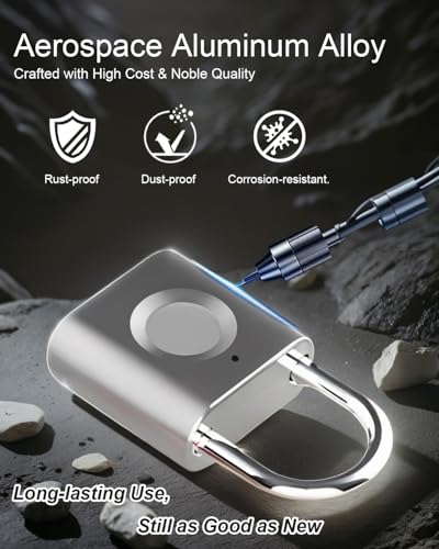 Elinksmart Smart Padlock Locker Lock: 2-Pack Blue & Red thumb #3