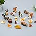 ONEST 18 Pieces Mini Squirrel Figurines Playset Hand Painted Tiny Squirrels Realistic Detailed Plastic Squirrels Figures Small Squirrel Figurines