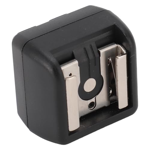 Hot Shoe Adapter with Extra PC Sync Connection Port,Flash Hot Shoe Adapter with PC Port for Photography Accessory Suitable for Camera Flash Microphone Studio Light