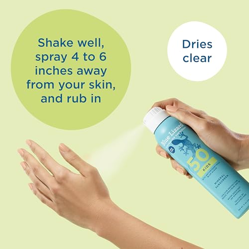 Image of BLUE LIZARD Sunscreen SPF 50+ Spray | Kids | 5 Fl Oz | Pack of 2