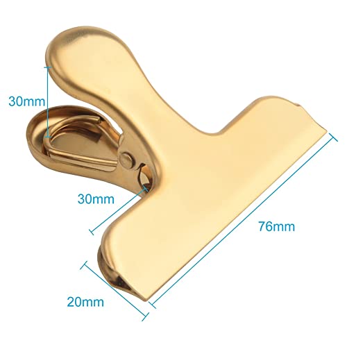 Sxdluzi 10Er-Pack TüTenklammern Aus Edelstahl, 7,6 cm Schwere TüTenklammern für KüChe und BüRo