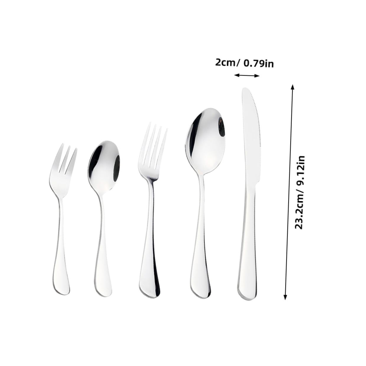 SOLUSTRE 1 Set Stainless Steel Cutlery Western Dinnerware with Forks Spoons and Cutter for Home Restaurant Use Ergonomic Design Reusable Silverware for Dining Experience