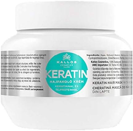 Kallos KJMN KERATIN HAIR MASK WITH KERATIN AND MILK PROTEIN FOR DRY, DAMAGED AND CHEMICALLY TREATED HAIR 275ML