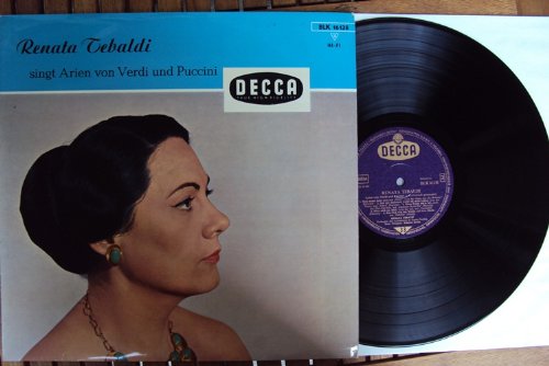 Tebaldi singt Arien von Aida, Die Macht des Schicksals, La Traviata, La Boheme, Tosca, Madame Butterfly, Turandot, Othello. Renata Tebaldi, Ribacchi, Poggi, Alberto Erede, Pradelli Mono