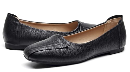VenusCelia Women's Plain Dance Flat Shoe (7 M US,Faux Black) by VenusCelia - Used condition - Image 6