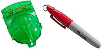 Vista 2 de Softspikes BLM8006 Golf Ball Alignment Tool , Green