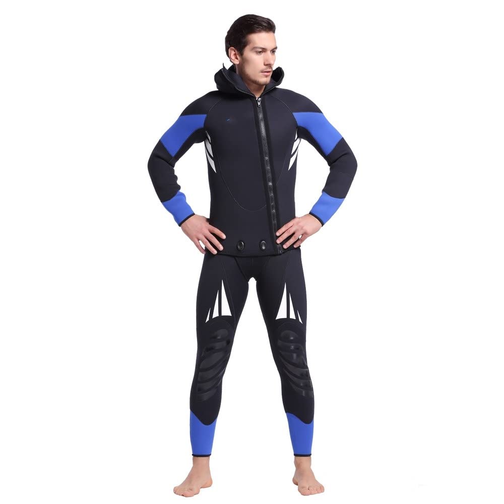 Combinaison de plongée chaude 5 mm pour homme 2 pièces épaisse et résistante au froid