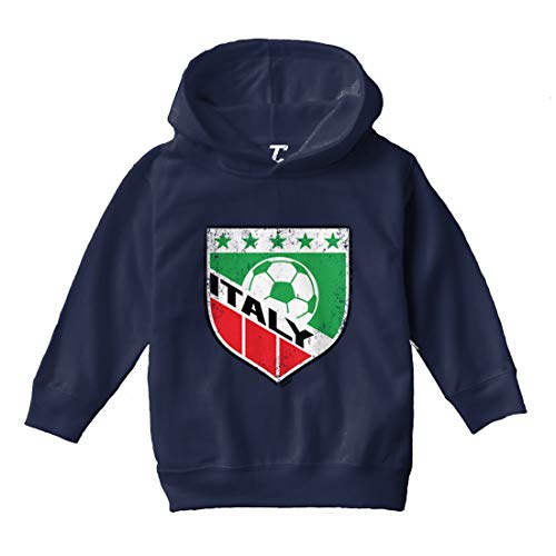 Tcombo Italy Soccer - Distressed Badge Toddler/Youth Fleece Hoodie