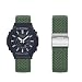 Produktbild Casio GA-2100/GA-B2100 Nylon Armband - Geflochtenes Ersatzband Mit Rostfreiem Stahl, Einstellbare Schlaufe (Y)