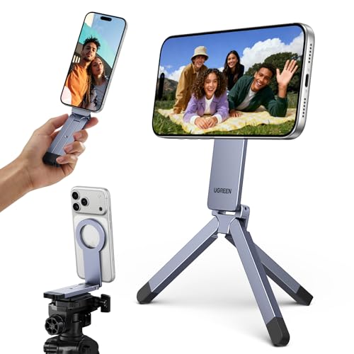 UGREEN for Magsafe Tripod 360° Rotating Adjustable Magnetic Phone Stand for 1/4'' Screw Port Compatibility with iPhone 17 16 15 14 13 12 Pro Max Air, Cell Phone StandTravel Essentials Accessories by UGREEN - Image 2