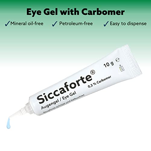 Siccaforte Eye Gel for Dry Eyes Intensive Dry Eye Gel with Carbomer