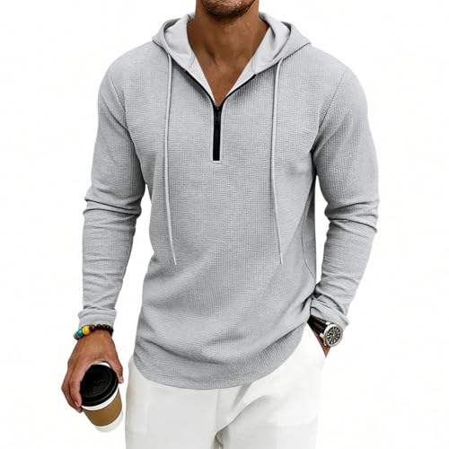 Sudadera anti UV hombre manga larga de punto con media cremallera XL 4
