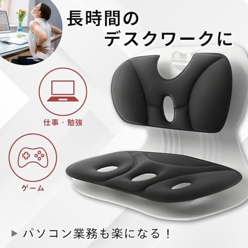 airara(アイララ) 姿勢矯正 椅子 ランバーサポート クッション の商品画像 2