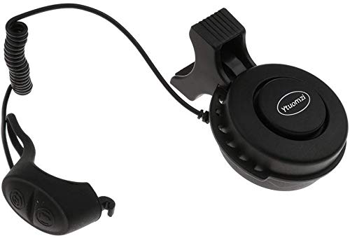 Electric Bike Horn Usb Rechargeable Bicycle Bell 120 Db Invisible Cycling Alarm Loud Horn Waterproof 3 Modes Alert Ring For Mountain/Road Bike Scooters Handlebar 22-31.8Mm (Black) #TOP4