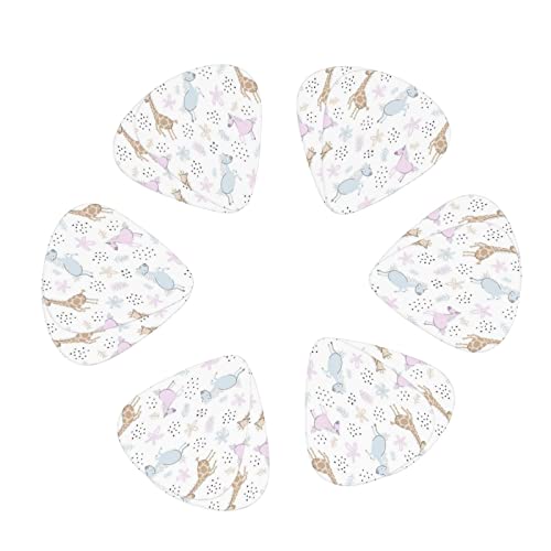 Lot de 12 médiators pour guitare électrique et acoustique Motif girafe - Les Beatles, Paul McCartney, John Lennon, RIngo Starr, George Harrison Lot de 12 médiators pour guitare électrique et acoustique Motif girafe – Image 3