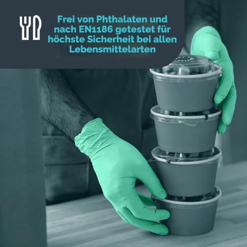UNIGLOVES Mint Pearl Nitril-Untersuchungshandschuhe – Ansicht 6