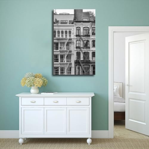 Toile Fire Escape pour sublimer un mur blanc de salon - 4