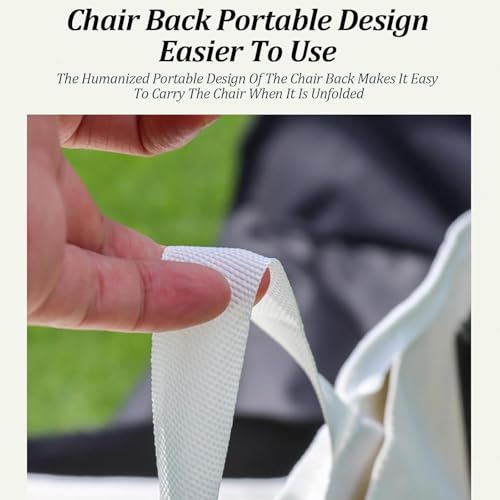 Image of Garden Art Oversized Portable Camping Chair |Heavy Load Capacity Up to 150kg |Light Weight Easy to Carry |Back Packing Chair for Garden,Patio,Camping,Picnic,Fishing GACCG1491-12 (Green, Oversized)