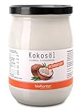 Kokosöl mild BIO 1000 ml I schonend gepresst I geschmacks- und geruchsneutral im Glas I Kokosöl desodoriert von bioKontor