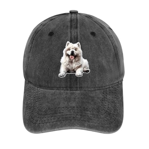 White Chow Chow Baseball Cap Adjustable Golf Hat Dad Hat Classic ...