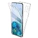 Produktbild Oududianzi Hülle für Samsung Galaxy S20 FE, 360 Grad Schutz Entworfen, Transparent Ultra Dünn TPU Silikon Case Vorne und PC Zurück Hülle Ursprüngliche Schönheit Doppelte Schutzabdeckung-Transparent